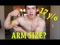 How Big Are My Arms? | All Measurements | 17 y/o Bodybuilder