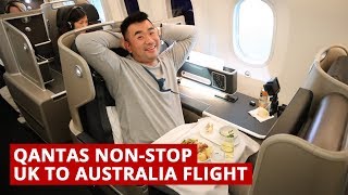 Qantas B787 NON-STOP UK to AUSTRALIA Flight