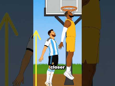 How Tall Would Messi Need to Be to Outjump LeBron?