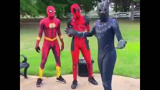 Ghetto Spider-Man vs Ghetto Deadpool vs Blackpanther - Crank That Souljaboy