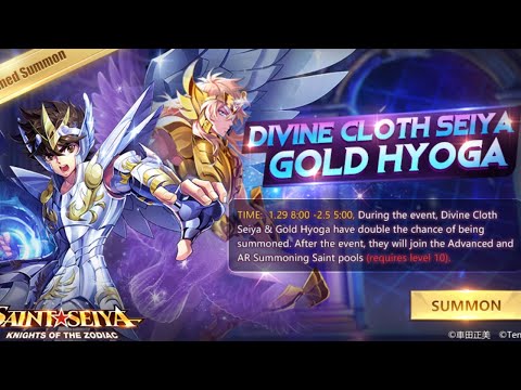 DUELOS GALÁCTICOS CONFIRMADO SEIYA DIVINO E HYOGA GOLD - SAINT SEIYA AWAKENING
