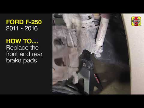 How to Replace the front and rear brake pads on the Ford F-250 Super Duty 2011 to 2016