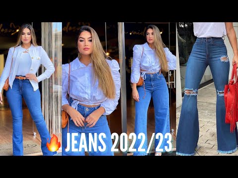 TENDENCIAS DE MODA JEANS 2022 MUJER | COMO COMBINAR JEANS MODA 22 PARA MUJERES JEANS EN TENDENCIA!