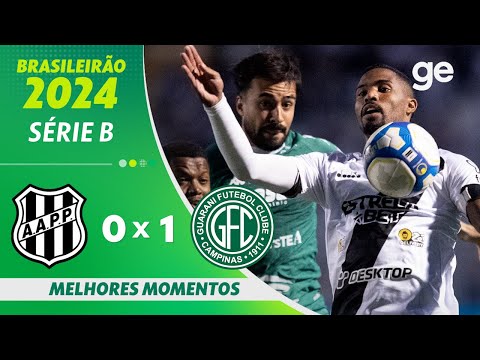 Gols e lances de Ponte Preta x Guarani