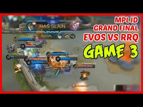 [Game3] MPL ID Season 2 Grand Final! Evos vs RRQ - Mobile Legends - MLBB