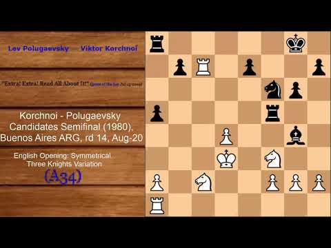 "Extra! Extra! Read All About It!" │ Polugaevsky vs Korchnoi 1980 │ Game of the Day (13.07.2019)