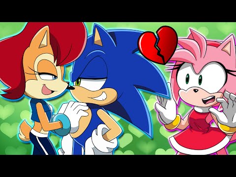 SONIC AND SALLY GET CAUGHT BY AMY! - Sonic Plays Sonic World