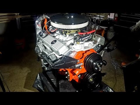 Engine Building Chevy Small Block 350 - Installing Exhaust Manifolds, Finishing Assembly