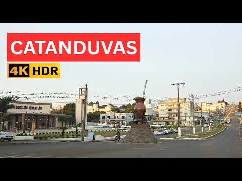DIRIGINDO POR CATANDUVAS NO OESTE CATARINENSE | ValeDrive4k