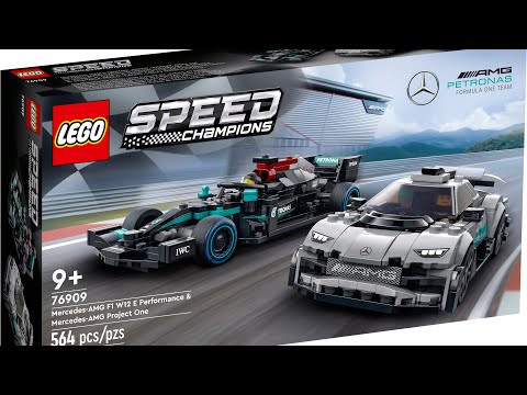 Thumbnail for LEGO Speed Champions Mercedes-AMG F1 W12 E 76909 Performance & Project One Review by Mercedes-AMG, Lamborghini, Ferrari, Mercedes-AMG One, BMW, Lamborghini Countach, Mercedes-AMG F1 W12 E Performance, Car