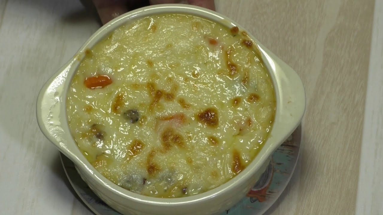 チカとタチと舞茸の天婦羅とグラタン　tempura＆potato grattan