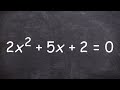 Quadratic Equations | Solve by factoring | Free Math Videos