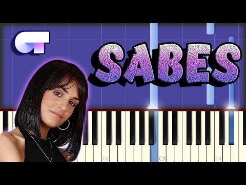 Natalia (OT 2018) - Sabes | Piano Tutorial / Cover Video