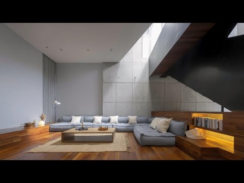 Explore Modern Concrete House Designs with Open Floor Plan Living Area for Sleek, Stylish Home Now!