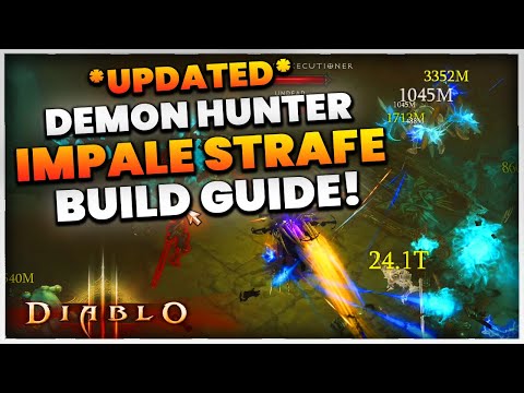 Diablo 3 *UPDATED* Demon Hunter LIGHTNING IMPALE STRAFE Build Guide!!! (SO FAST)