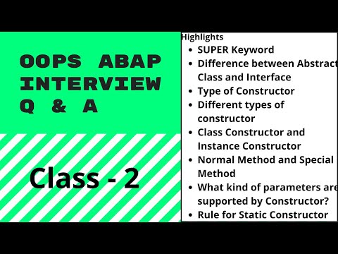 OOPS ABAP 2 | INTERVIEW QUESTIONS AND ANSWER | Multiple Inheritence | Multilevel Inheritance |