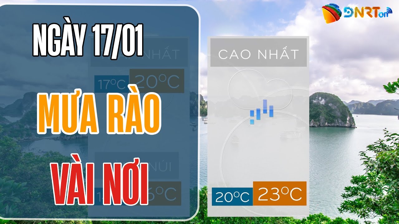 Dự báo thời tiết trưa 18/1 | Trung bộ ngày nắng, đêm có mưa rào vài nơi