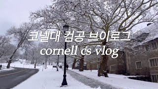 cornell cs vlog | first week back of spring semester | kellygraphy