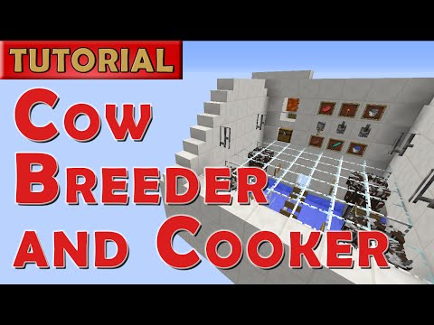 Tango Tek - Minecraft Tutorial - Automated Cow Farm with Feature Overload