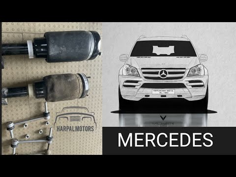 Mercedes GL Front air Matic shocker replace
