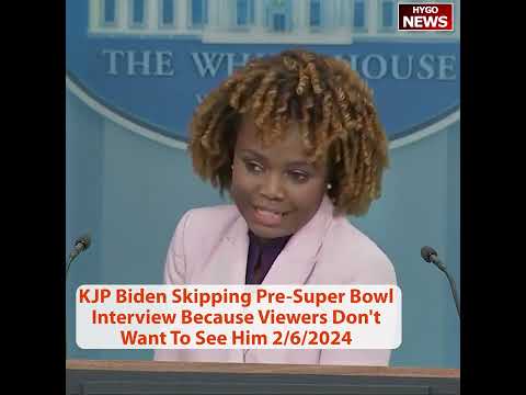 KJP No Answer Biden Gaffes France Macron with Mitterrand; No Super Bowl Interview BC Viewers Don't