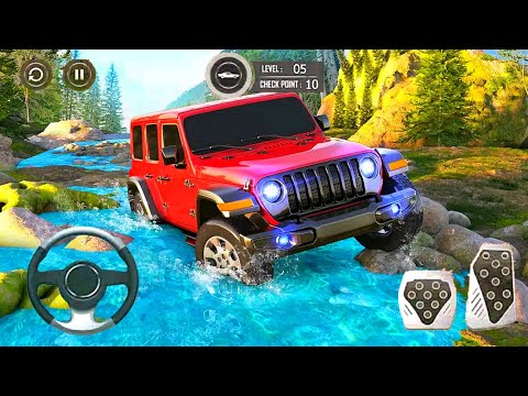 Hill Climb Offroad SUV Jeep Driving Games: River Side Jungle Drive Mode #2 | Android iOS Gameplay