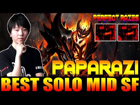 Paparazi Shadow Fiend Best Solo Mid China Magical Build Perfect Razes 7.25 Dota 2 Gameplay