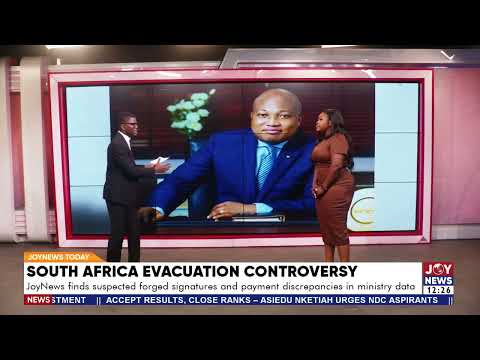 SA evacuation: JoyNews finds suspected forged signatures and payment gaps in Ministry's data records