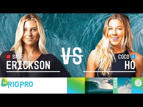 Sage Erickson vs. Coco Ho - Round Two, Heat 1 - Oi Rio Women's Pro 2018