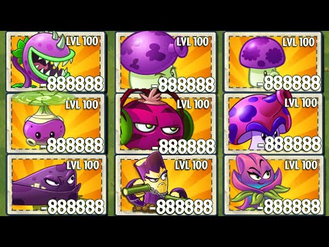 Tournament All PURPLE Plants - Who Will Win? - PvZ 2 Plant Vs Plant