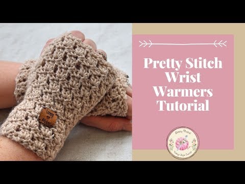 How To Crochet Fingerless Gloves Tutorial - Primrose Pattern