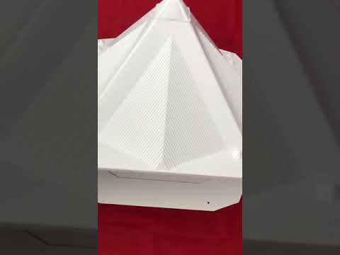 Golden crystal multi-layer white wish pyramid, for healing