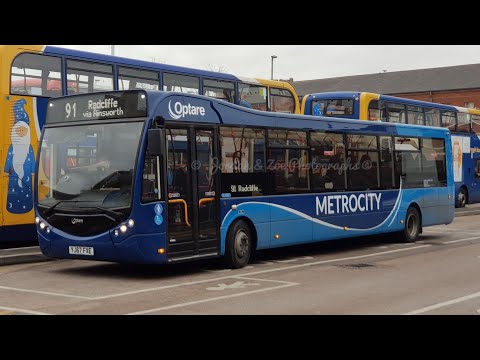 Optare Metrocity Demonstrator YJ67 FXE on loan to Transdev Rosso 301