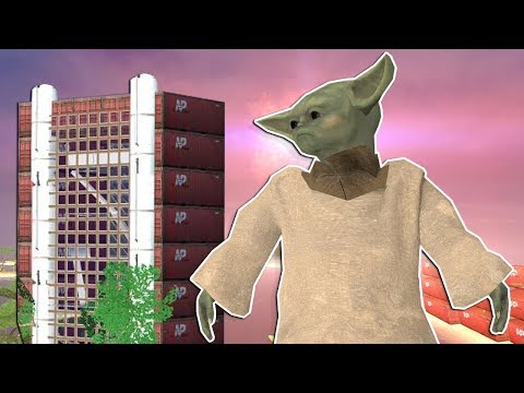 I Became Baby Yoda & Made My Friends Mad During a Base Battle in Gmod! - Garry's Mod Multiplayer