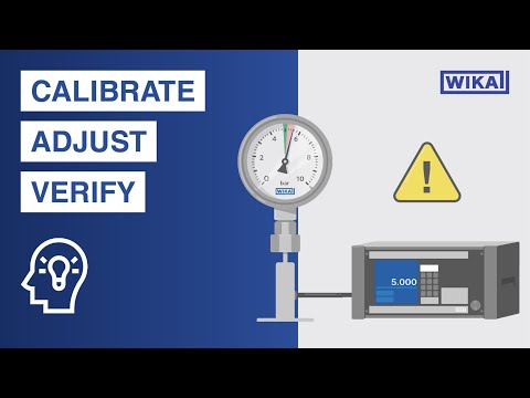 Calibration of measuring instruments | Definition of calibration, verification and adjustment