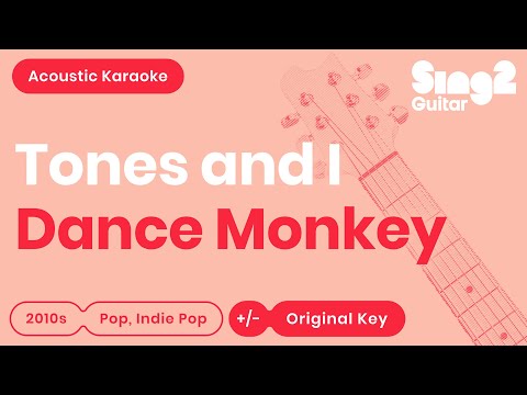Tones and I - Dance Monkey (Karaoke Acoustic Guitar)
