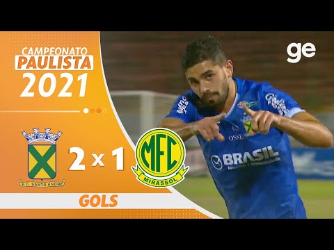 SANTO ANDRÉ 2 x 1 MIRASSOL | GOLS | 11ª RODADA PAULISTA 2021 | ge.globo