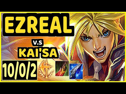 KLAUS (EZREAL) vs KAI'SA - 10/0/2 KDA BOTTOM ADC GAMEPLAY - BR Ranked GRANDMASTER