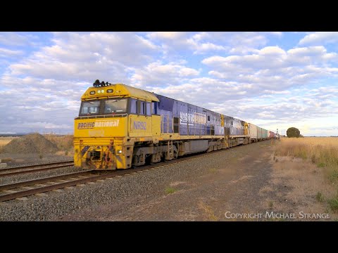 5MA5 Pacific National Intermodal Container Freight Train (2/3/2023) - PoathTV Australian Railways
