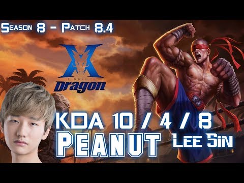 KZ Peanut LEE SIN vs JARVAN IV Jungle - Patch 8.4 KR Ranked