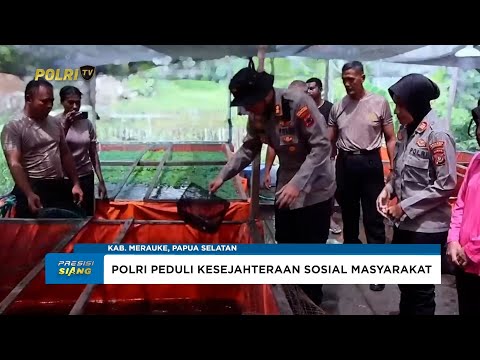 POLRES MERAUKE DUKUNG PANEN IKAN LELE DUKUNG PROGRAM MAKAN BERGIZI GRATIS
