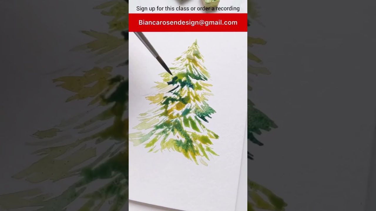 Watercolor Christmas Tree!!!