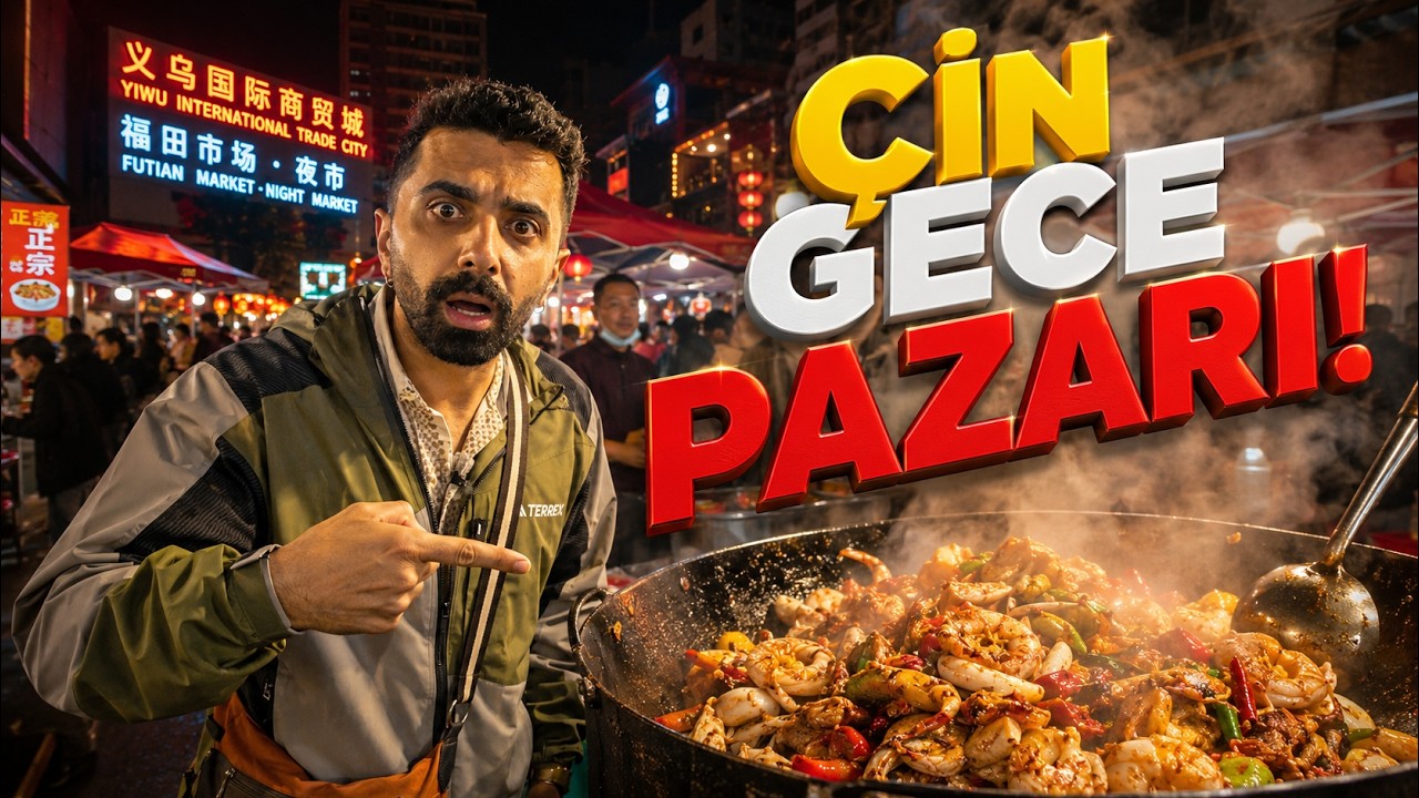 Çinlilerin Tuhaf Sokak Yemekleri! Çin'de Gezdiğim En İlginç Gece Pazarı Yiwu / 765