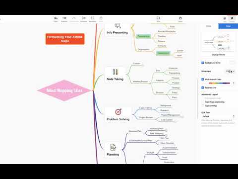 XMind Tutorial - Formatting Your Mind Maps