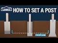 How to Set a Post for a Fence or Deck