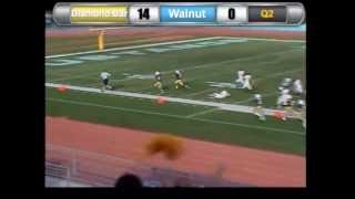 preview picture of video 'Walnut JV vs Diamond Bar JV 2012 Baldomino TD return'