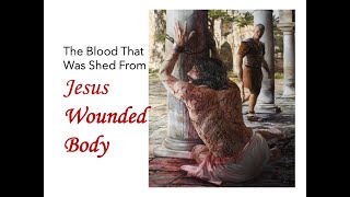 The blood that was shed from Jesus wounded body