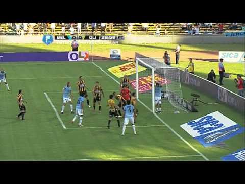 Doble atajada de Champagne. Belgrano 0 Olimpo 0. Fecha 8. Fútbol Para Todos