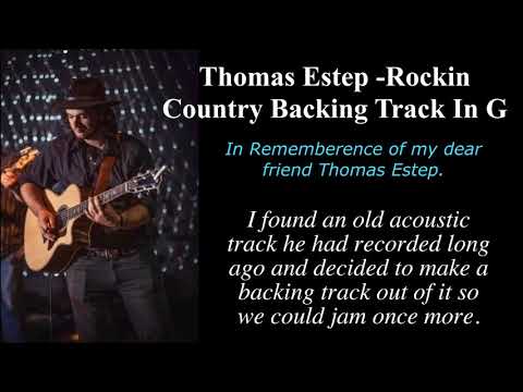 Thomas Estep   Rockin Country Backing Track In G