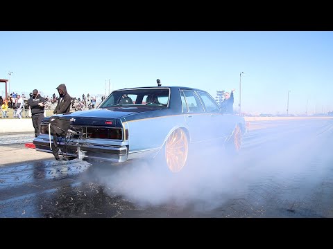 KUT DA CHECK RACING TWIN TURBO BOX CHEVY WAS SMOKING BUT MAKING CRAZY POWER!!